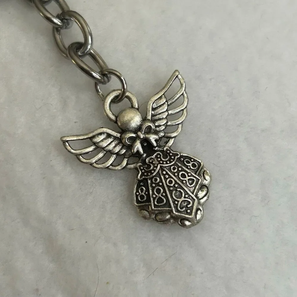 Lot Gift Bag Angel Silver Key Chains and Bible Verse Magnetic Bookmarks